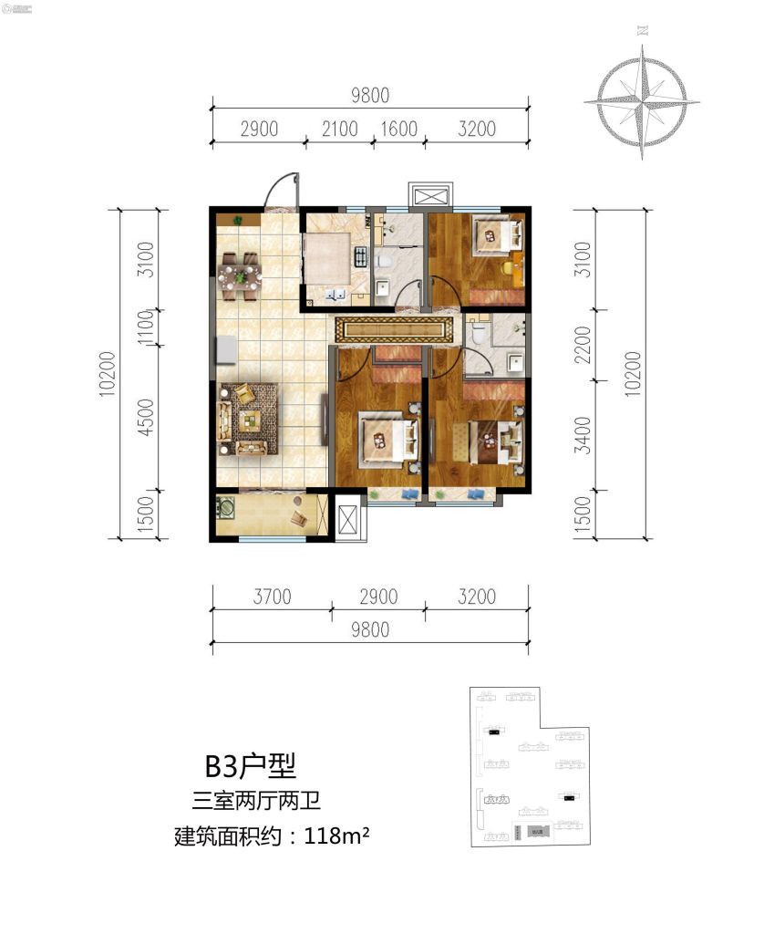 > 保利·拉菲公馆户型图