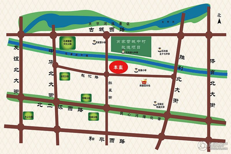 水岸丽景区位图