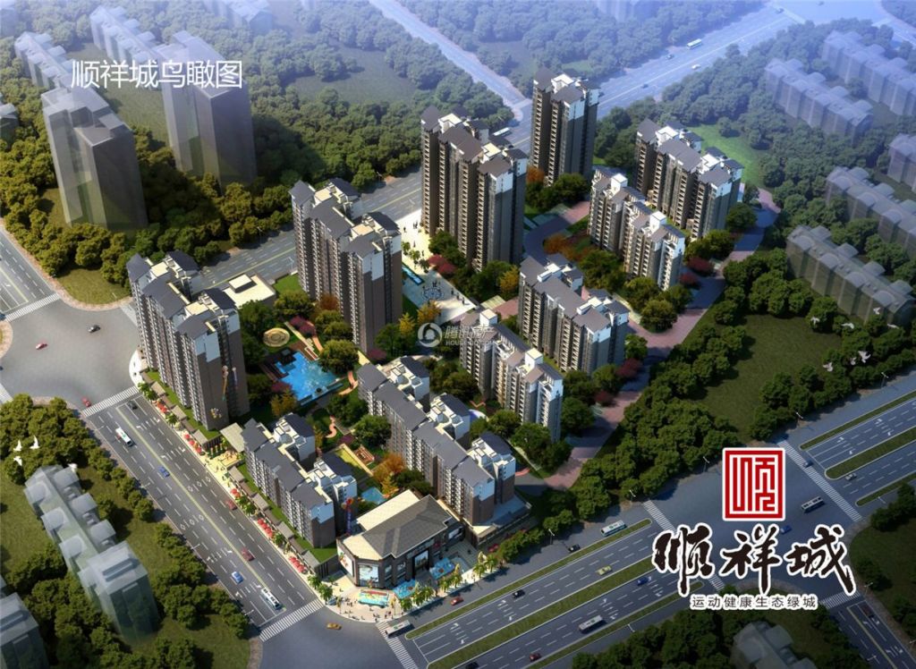 顺祥城鸟瞰图