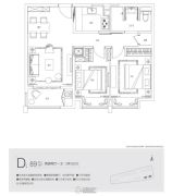 万科天空之城2室2厅1卫0平方米户型图