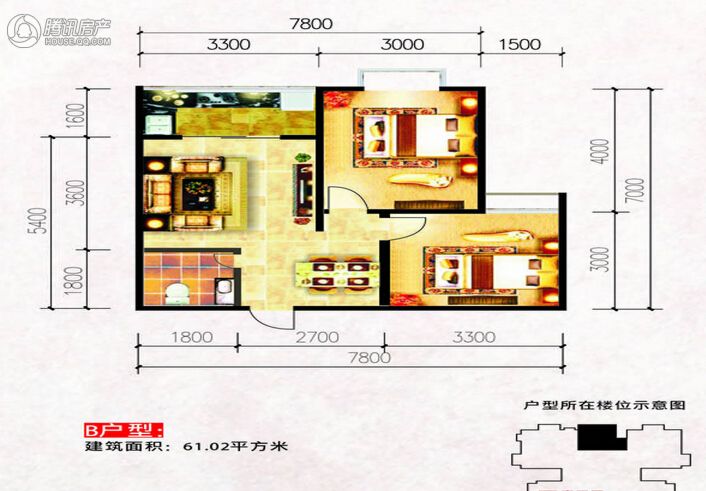 > 水岸东城户型图