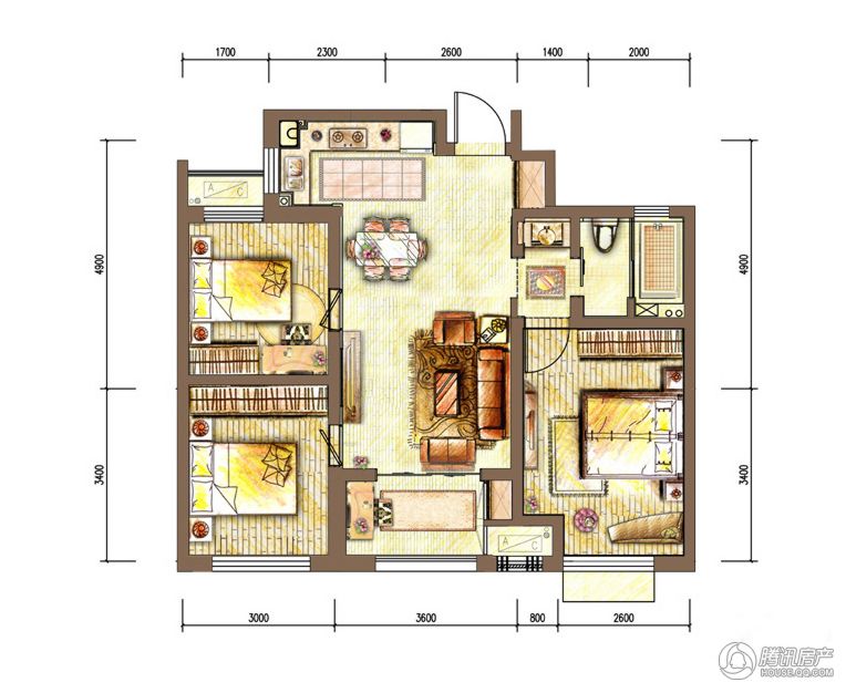 > 新城香溢紫郡户型图