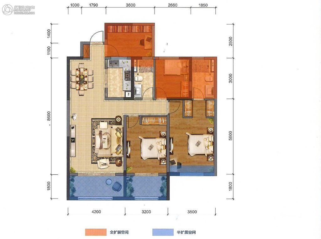  俊发湾流海二期河畔俊园户型图