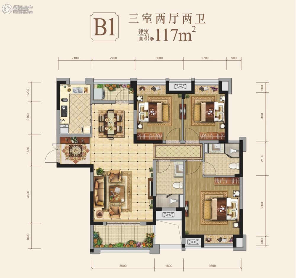 > 领地天屿户型图