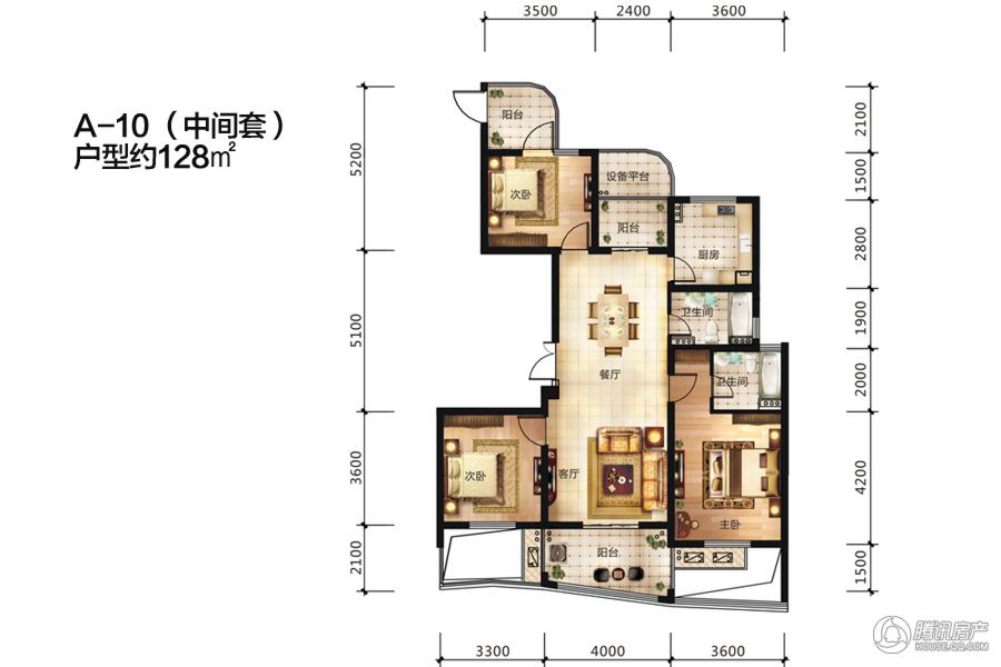 > 金色水岸户型图