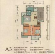 国际公寓0室0厅0卫91平方米户型图