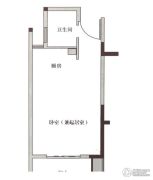 嘉善东鼎名人府邸二期1室0厅1卫0平方米户型图
