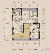 宏达世纪锦城2室2厅2卫118平方米户型图