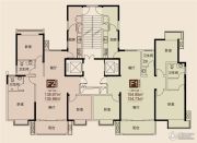 蓝天华侨城3室2厅2卫139--154平方米户型图