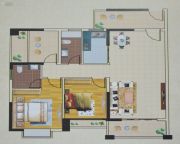 东峰世纪公寓3室2厅2卫108--113平方米户型图