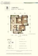 北京城建龙樾生态城3室2厅2卫101平方米户型图