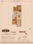 丽江半岛3室2厅2卫107平方米户型图