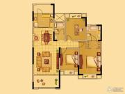 中南世纪花城3室2厅2卫126平方米户型图