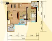 司南plus公寓2室1厅1卫68平方米户型图