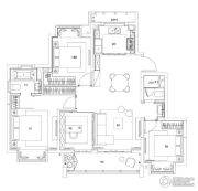 UniCity万科天空之城3室2厅2卫125平方米户型图