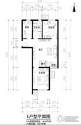 中海长安雅苑2室1厅1卫78--79平方米户型图