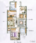 万都京东紫晶3室1厅1卫93平方米户型图