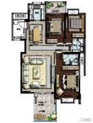 山海豪庭3室2厅2卫0平方米户型图