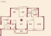 珠江嘉园3室2厅2卫121平方米户型图