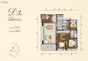 中国铁建西派城4室3厅3卫0平方米户型图