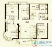 明发滨江新城4室2厅2卫144平方米户型图