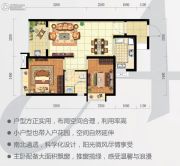 时代云图（广州）2室2厅1卫66平方米户型图