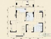 金房三径2室2厅1卫72平方米户型图