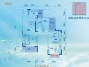 海上海国际城1室2厅1卫0平方米户型图
