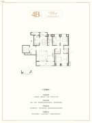 金地悦江时代3室2厅2卫153平方米户型图