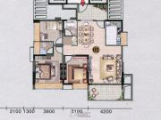 红棉雅苑3室2厅2卫114平方米户型图