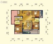 台湾城3室2厅1卫105平方米户型图