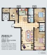 555国际3室2厅2卫0平方米户型图
