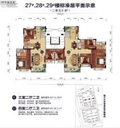 恒大江北帝景4室2厅2卫110--136平方米户型图