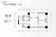 华润中心万象SOHO1室1厅1卫0平方米户型图