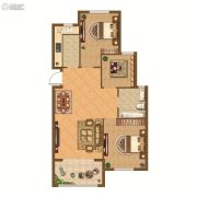 山居郦城3室2厅1卫95平方米户型图