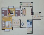 东峰世纪公寓3室2厅2卫88--92平方米户型图