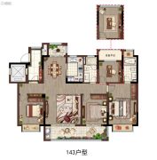 枫丹酩悦5室2厅2卫143平方米户型图