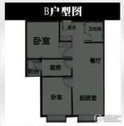 东洲家园2室2厅1卫80平方米户型图