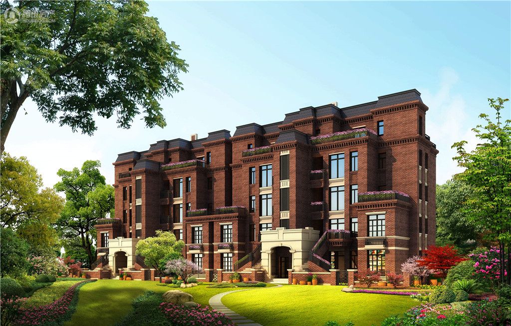 亿城上山间主体已封顶部分已做完外立面