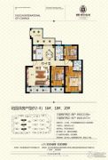 泰莱桃村国际城3室2厅2卫119--123平方米户型图