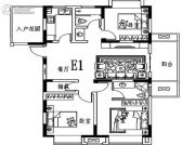 田源新城3室2厅2卫0平方米户型图