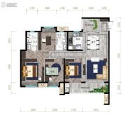 金地兰亭樾4室2厅2卫0平方米户型图