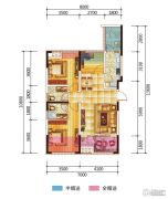 中铁银杏广场3室2厅2卫87--109平方米户型图
