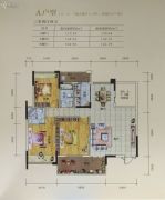 南景湾山水城3室2厅2卫122--130平方米户型图