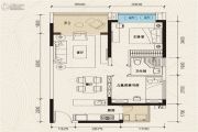 珠江青云台2室2厅1卫78平方米户型图